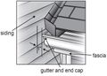 Hardiboard clearance at gutter end cap