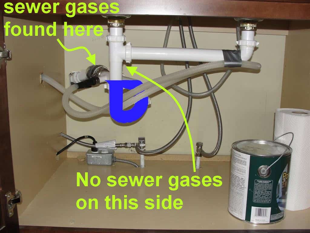 Dishwasher Drain Marked Up