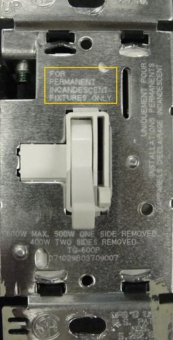 Incandescent Dimmer