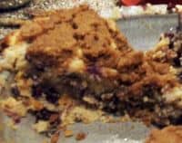Blueberry coffee cake
