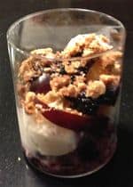 Plum sundae