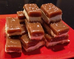 Salted caramel bars