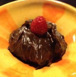 Choc-avocado mousse