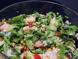 Shrimp-corn pasta