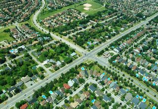 Busy road residential