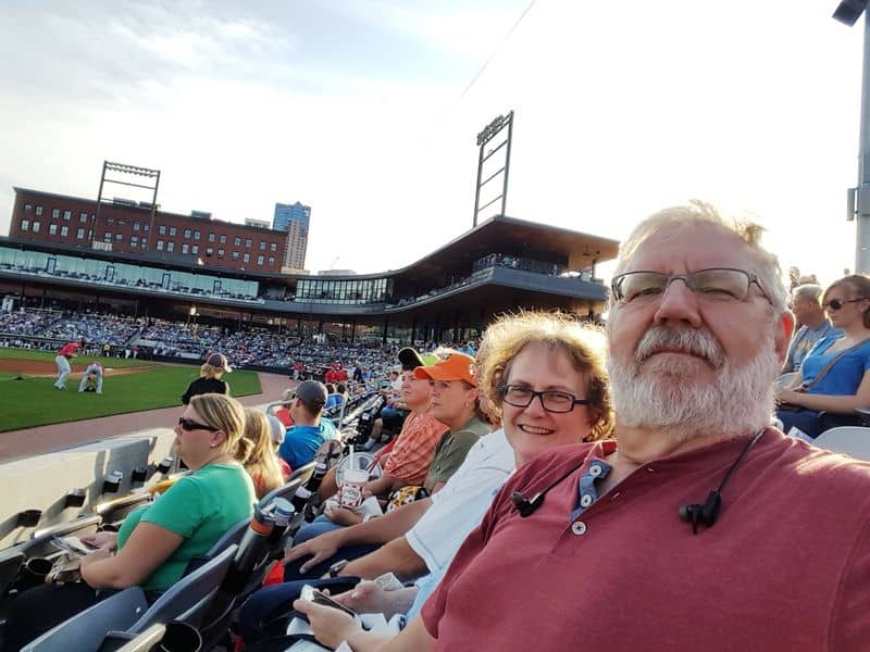Saint's Ball Park Sharlen & me Selfie