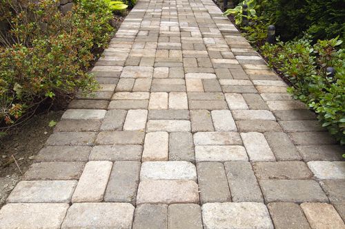 Paver sidewalk