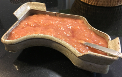 Rhubarb compote