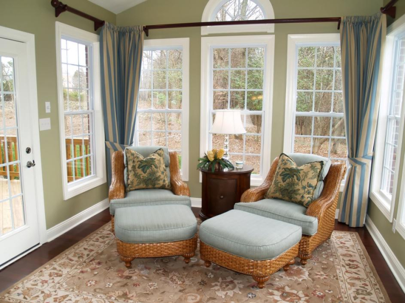 Area rug around entire room