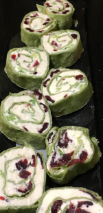 Spinach tortilla rolls