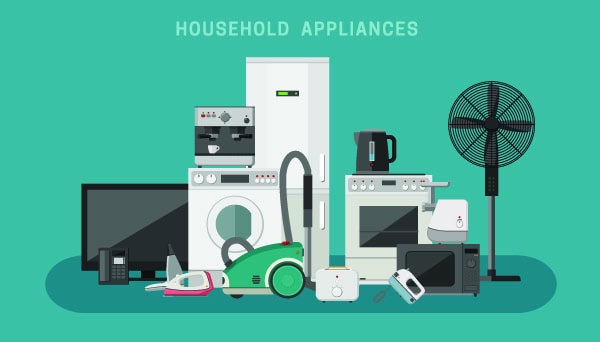 Household appliances banner
