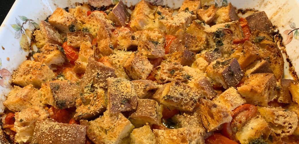 tomato-croutons