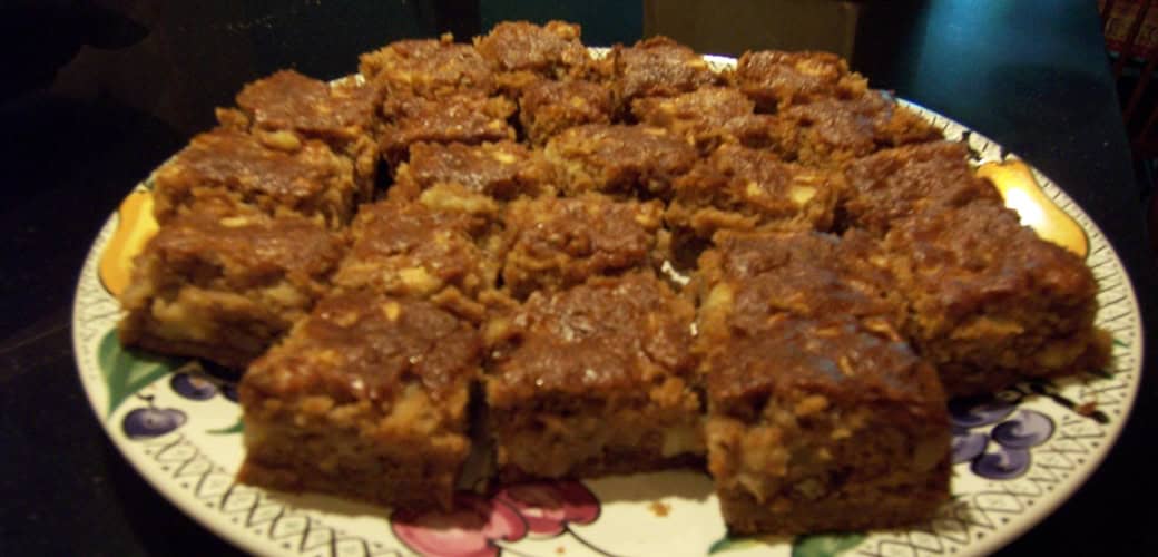 apple bars – sour cream