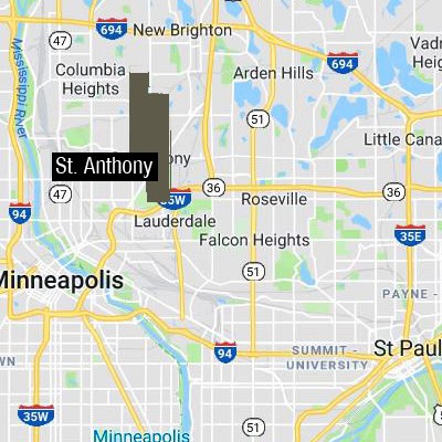St Anthony-map