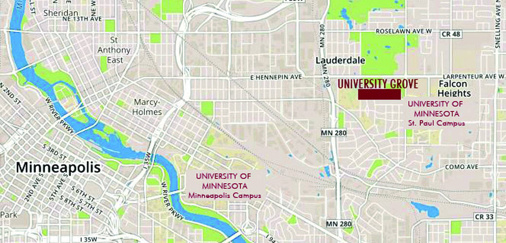 university grove-map