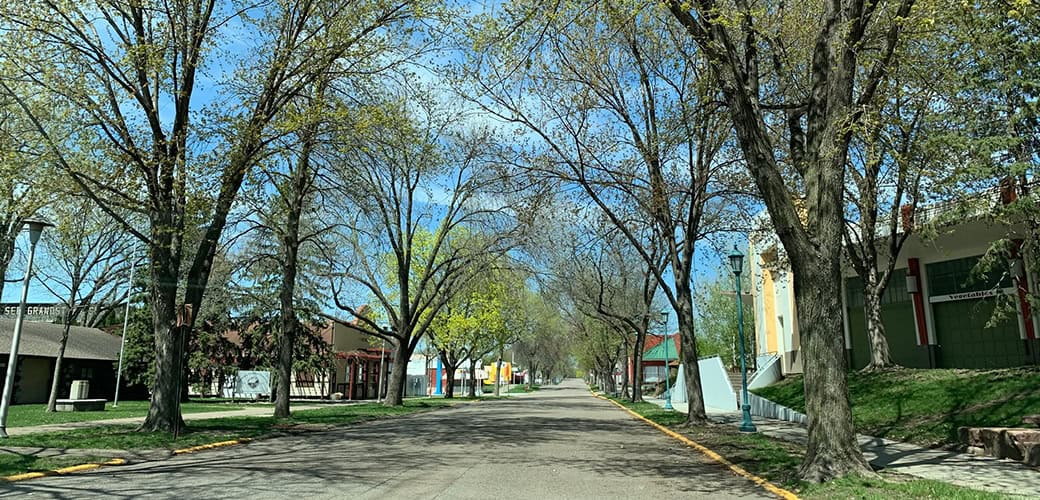 state fair 2020-empty street