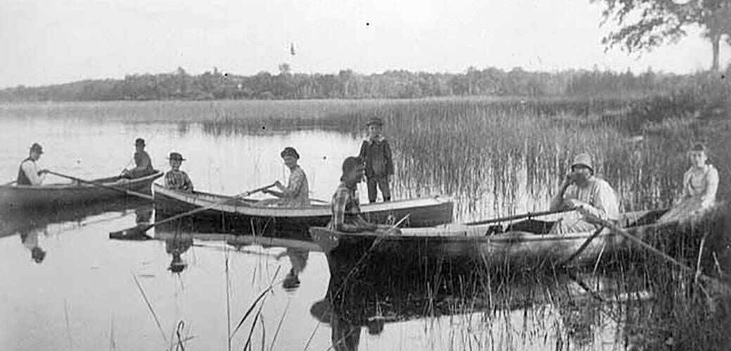 lake calhoun boating party 1890
