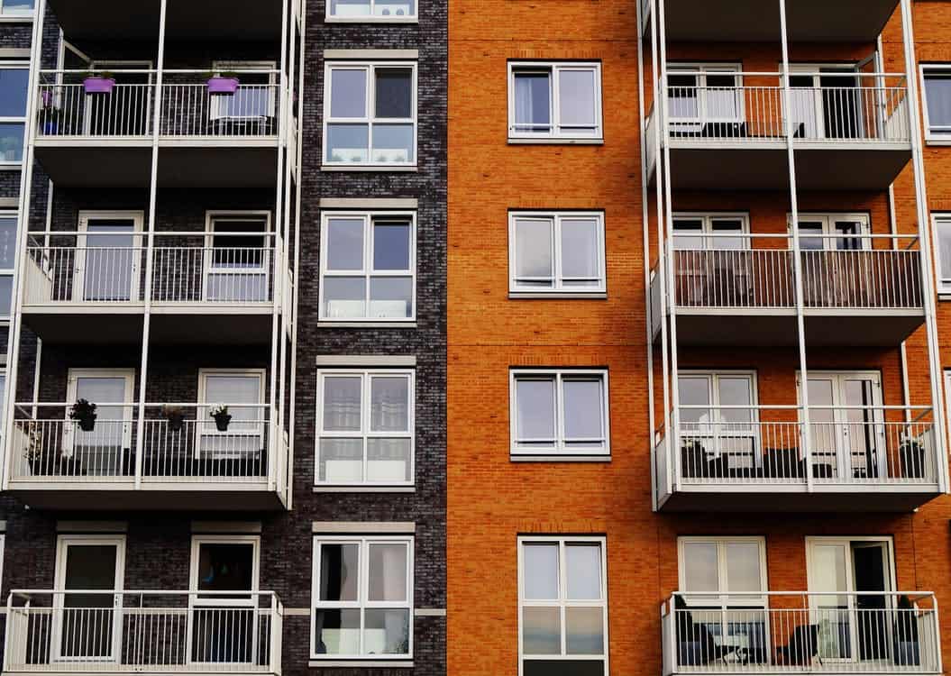 orange and grey building