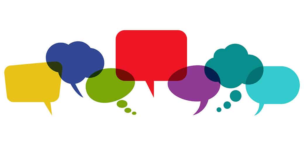 comment bubbles