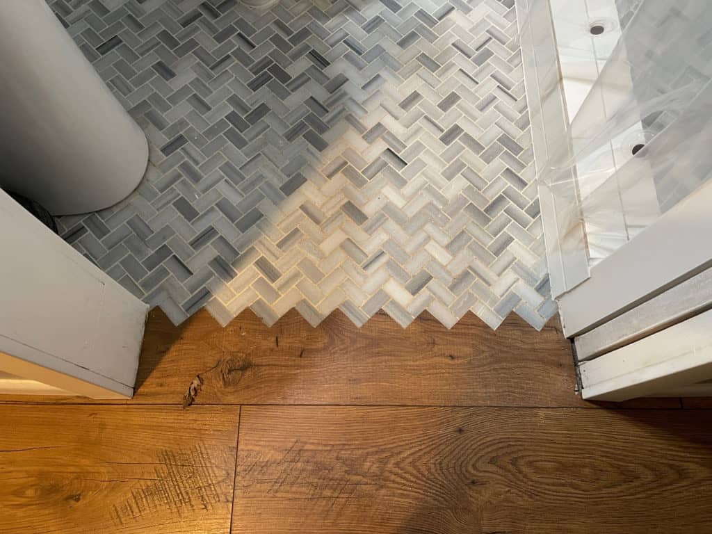 ceramic tile transition