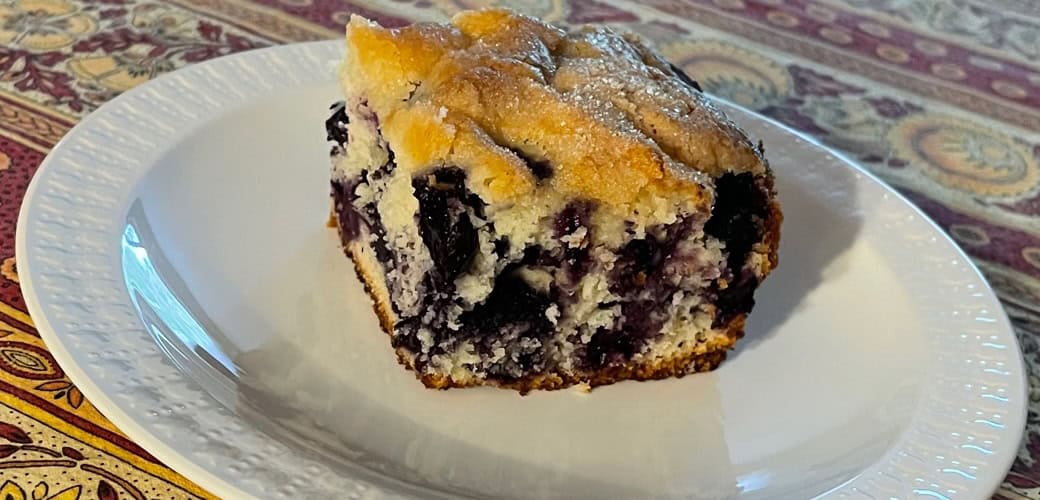 blueberry breakfast cake loaded