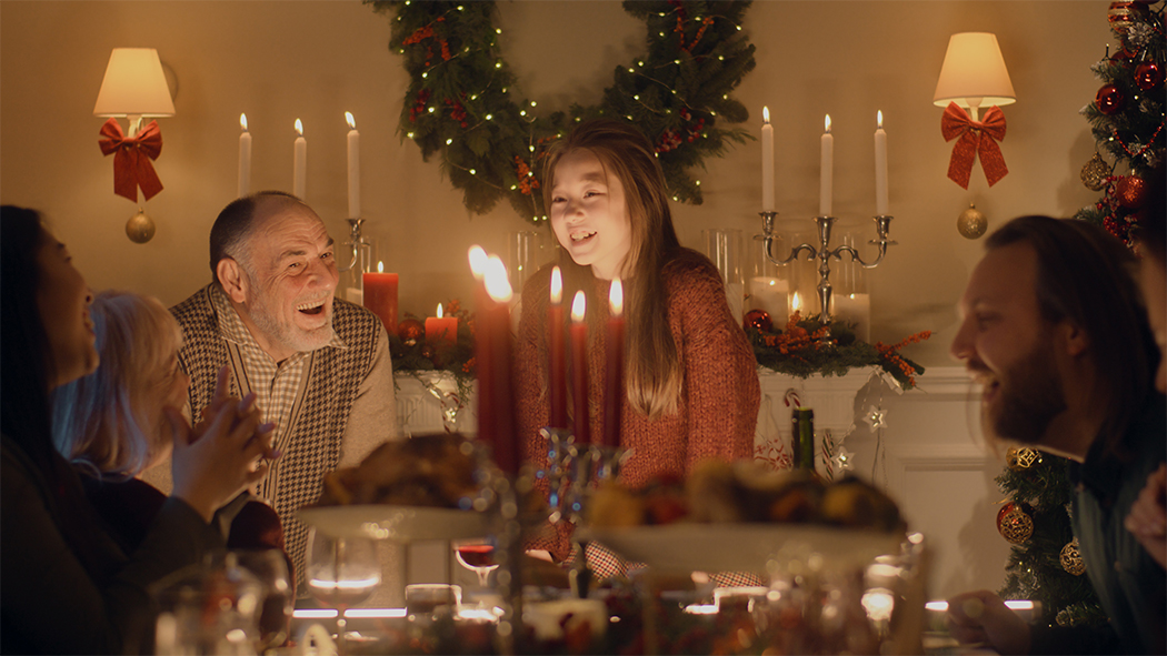 holiday family dinner