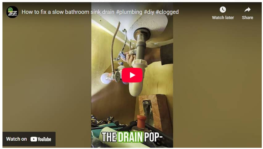 Slow Bathroom Sink Drain
