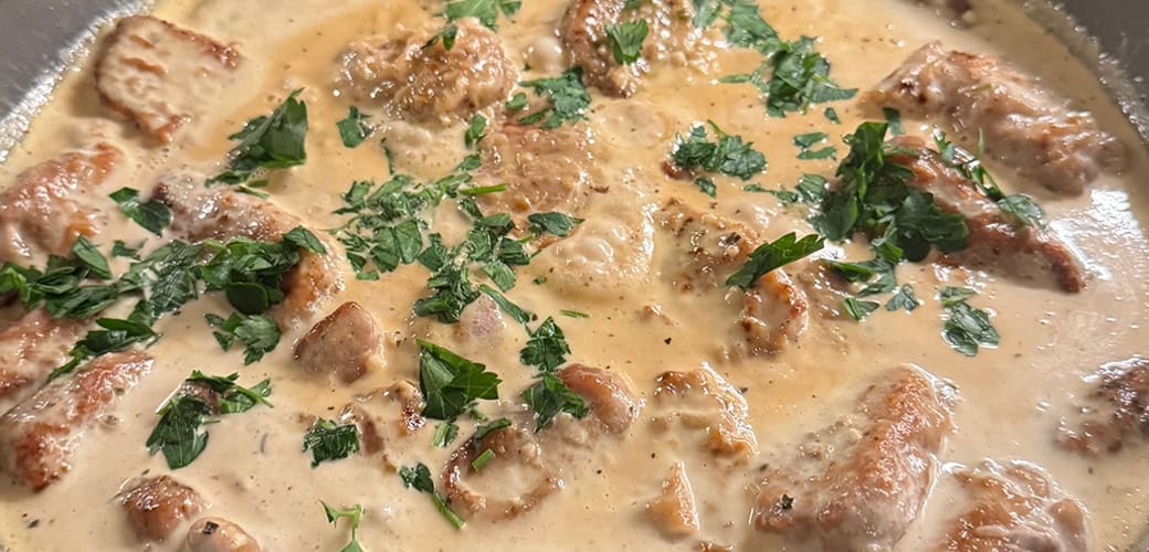 Creamy Pork Tenderloin Medallions