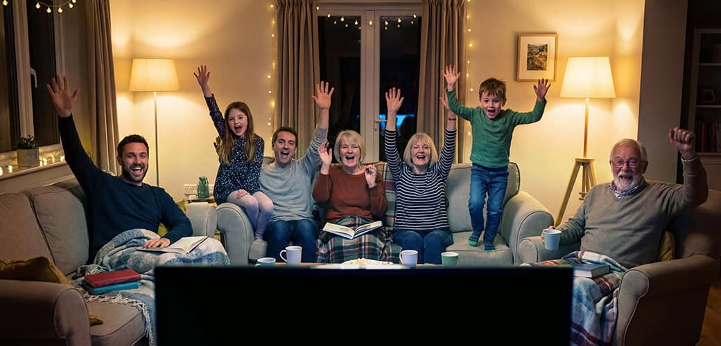 Multigenerational Watching Tv