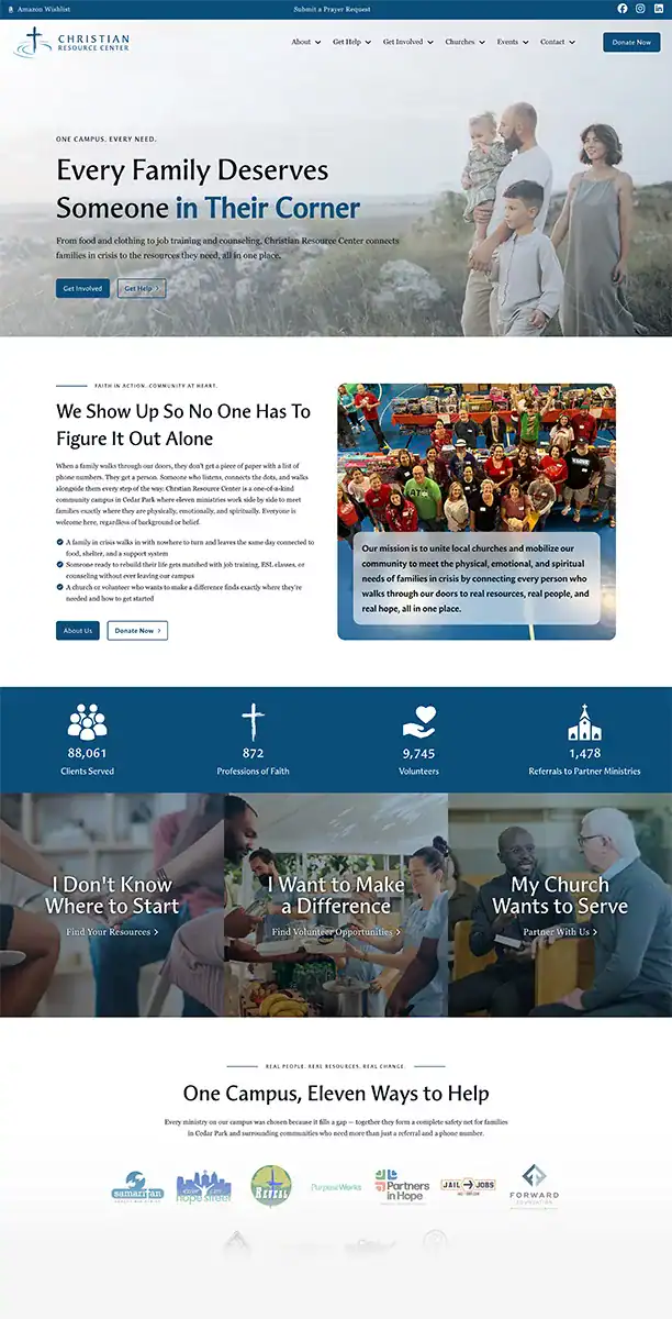 Christian Resource Center website | Moxie360 Marketing
