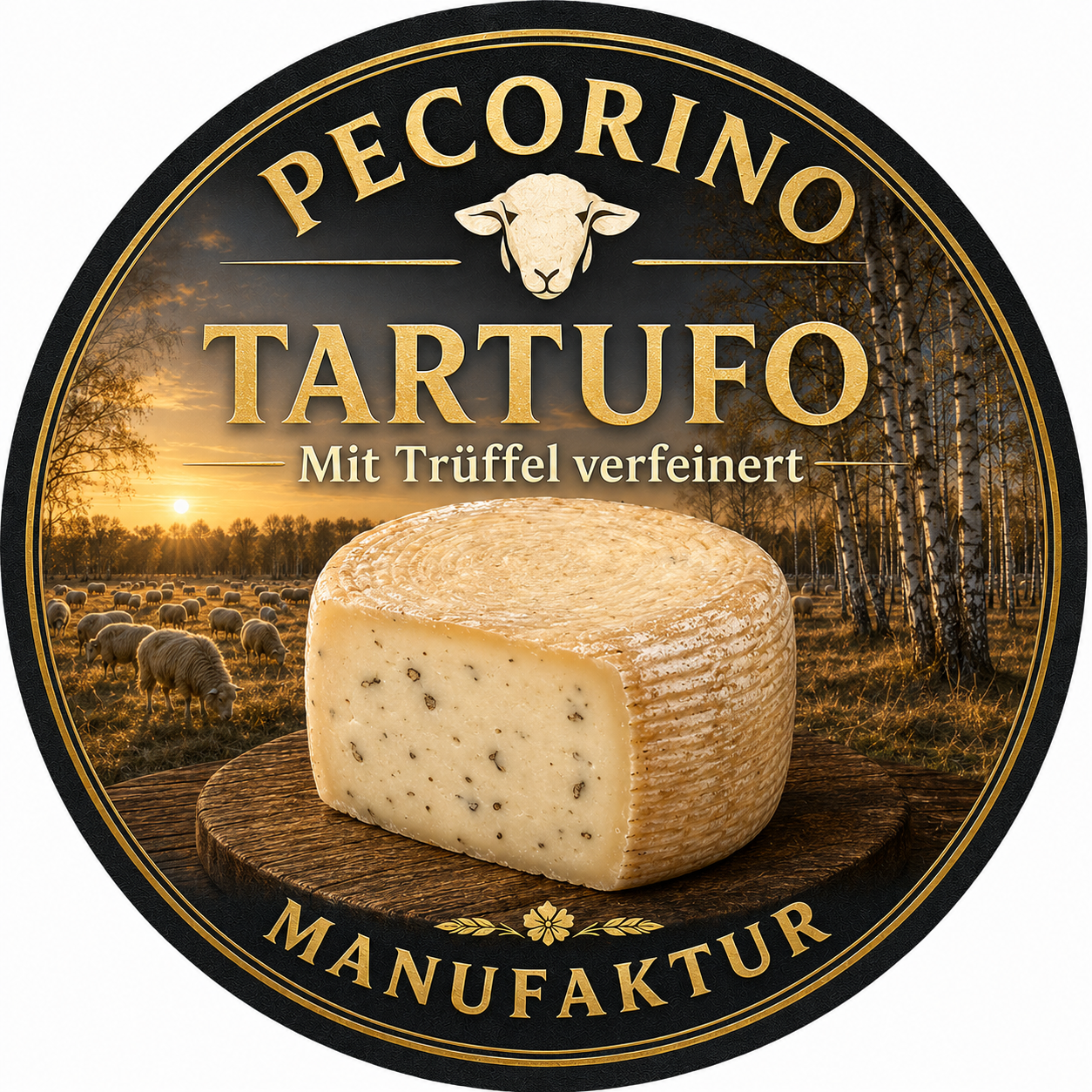 Pecorino Tartufo Mit Trüffel verfeinert