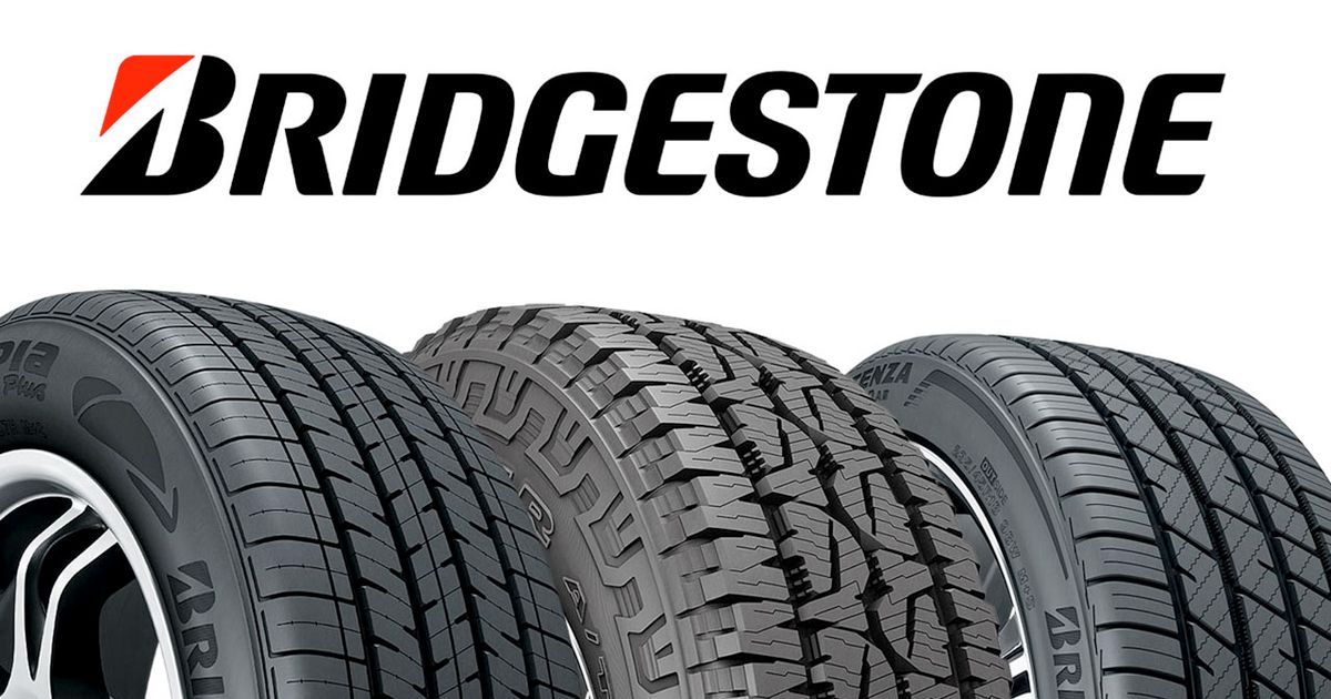 Bridgestone tires showcased at Pittstop Auto Care for quality vehicle maintenance and tire services.