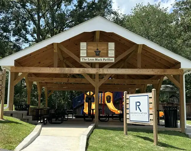 June Leon black Pavilion dedicated