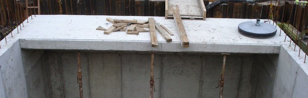 Constructing the underground hydro turbine house