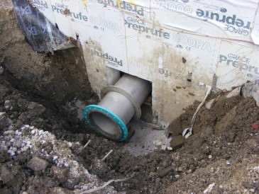 Penstock connection within United Utilities valve house