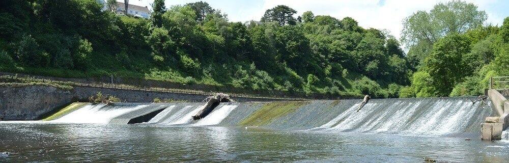 Radyr Weir hydro 400 kW Archimedes screws