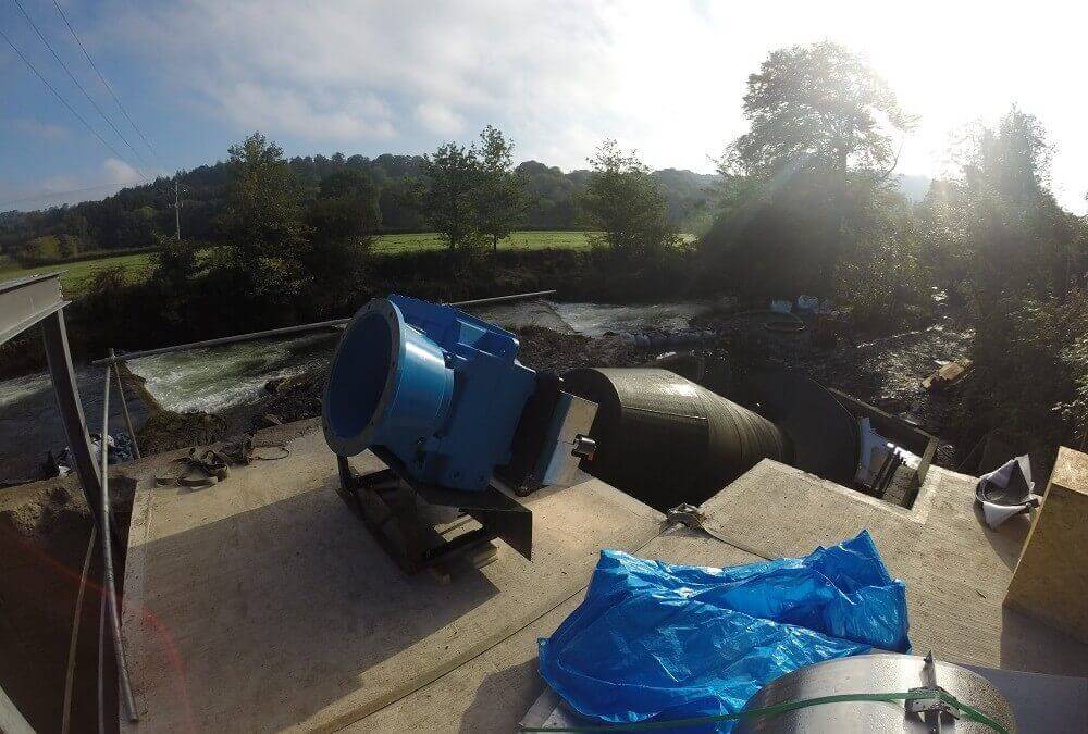 Dulverton hydro – 78 kW Archimedes screw