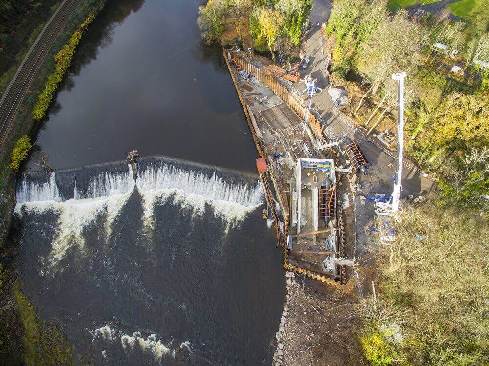 Radyr Weir Archimedes screws