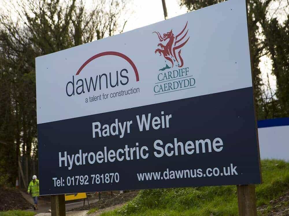 Radyr Weir Archimedes screw