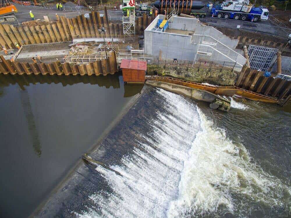 Radyr Weir Archimedes screw