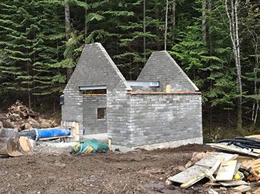 Penstock entry to hydro turbine house