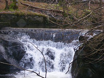 Intake weir for Pale Hall hydro scheme