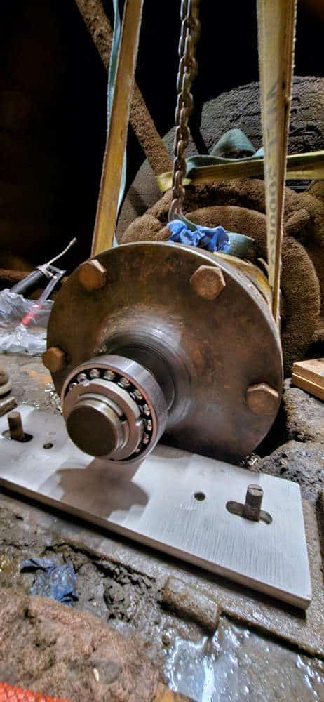 reassembly of the stub axle