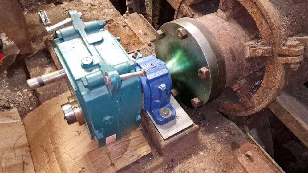 installation of the shaft-mounted gearbox