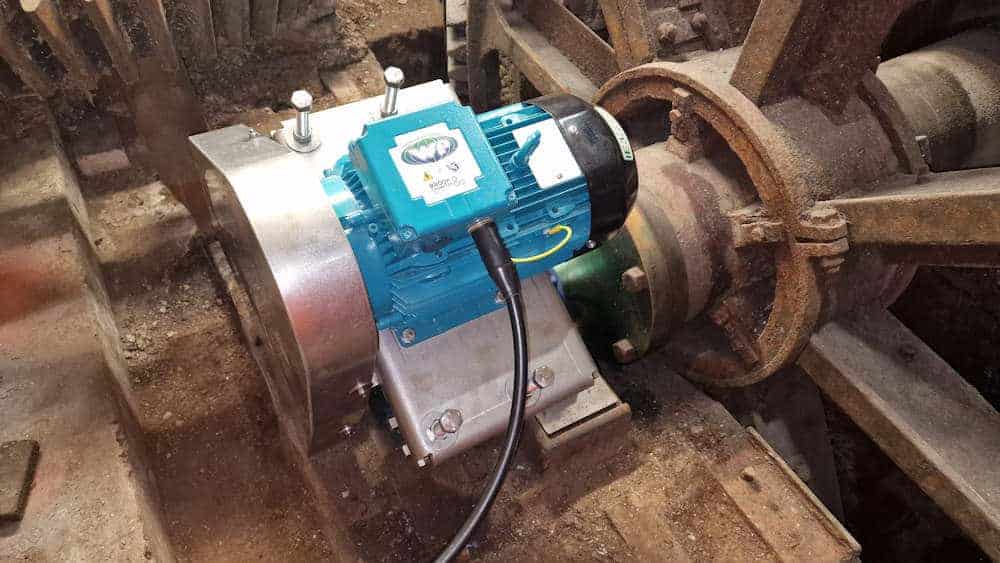 The finished drive-end with gearbox and generator