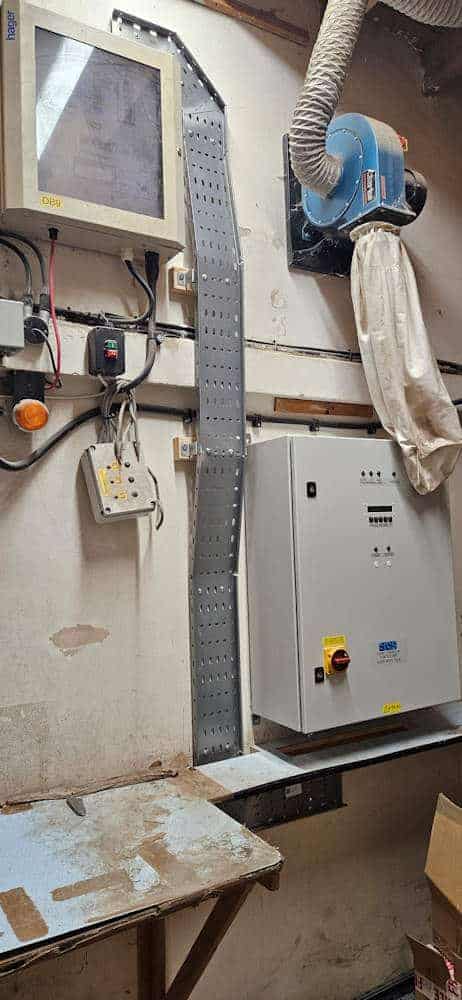 Hydro controller on the wall (lower right)