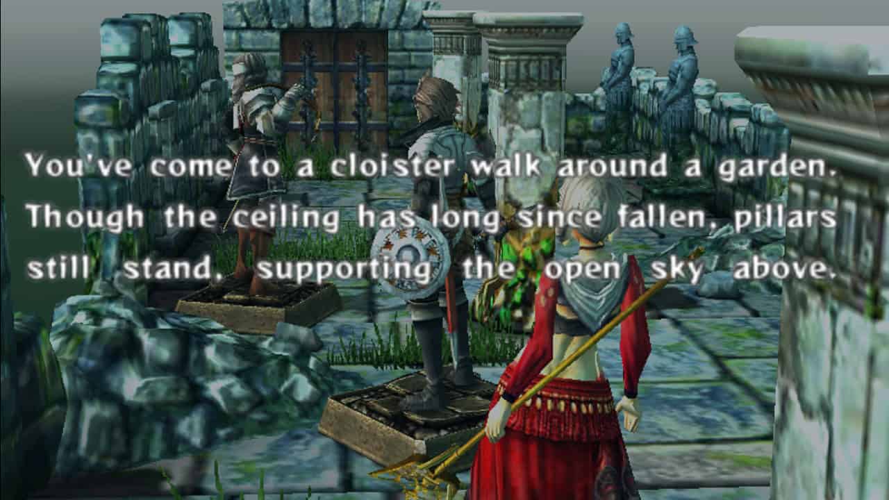 An image showing a narrative sequence in Crimson Shroud