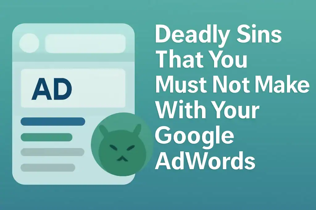 Deadly Sins That You Must Not Make With Your Google AdWords