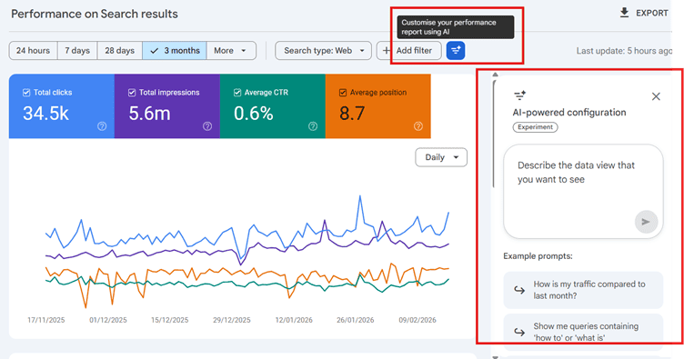 Google Search Console AI configuration Example