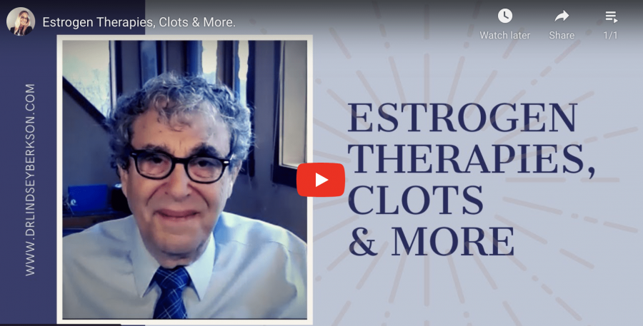 Menstrual migraines. Estrogen without the risk of having a stroke.